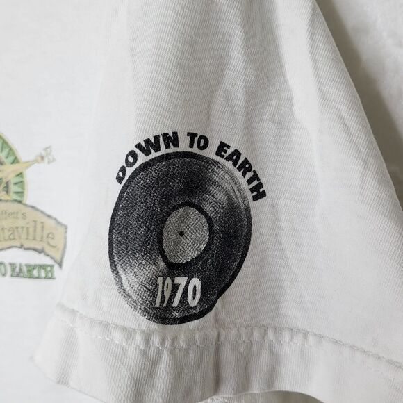 Y2K Jimmy Buffett's Margaritaville White Short Sleeve Tee Shirt Size Large - Picture 6 of 11